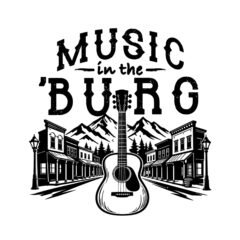 Music in the Burg logo.